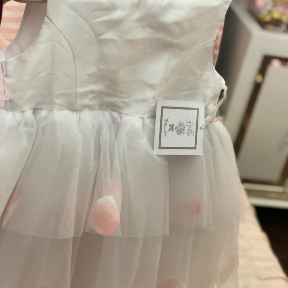 Dress with petals